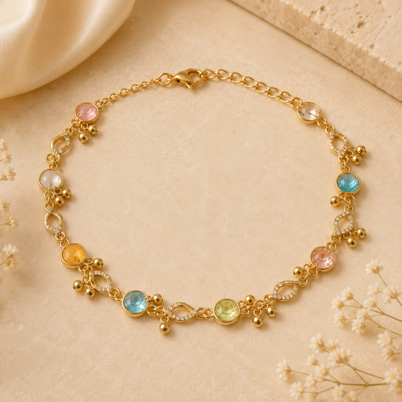 Anklets- category Stylish Artificial Anklets Collection by Bisera